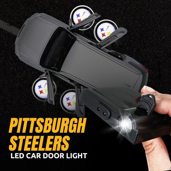 NFL American Football Pittsburgh Steelers - Led Car Door Light "BRAND NEW" - Picture 5 of 8